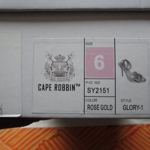 Cape Robbin Glory-1 Rosegold Crossover Sandal - Picture 9 of 10
